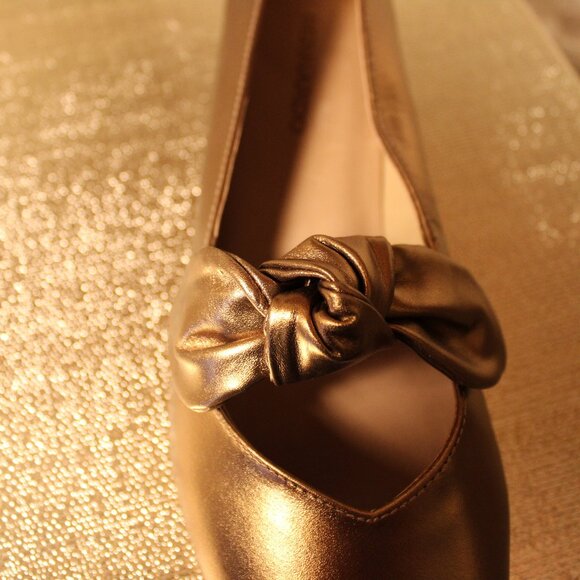 Bernardo - Leather Emersyn Dress Flats - Bronze Metallic Leather - Picture 5 of 8